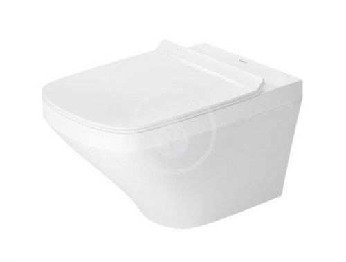 DURAVIT - DuraStyle Závesné WC so sedadlom SoftClose, Rimless, s WonderGliss, alpská biela 45510900A11