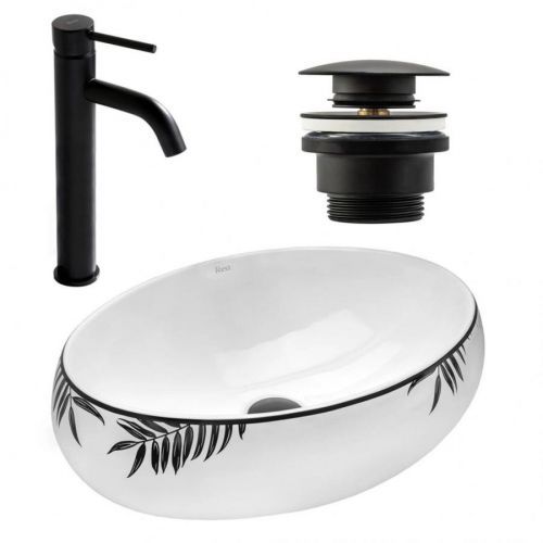 REA/S - SET umývadlo na dosku + batéria + klik klak KPL-09997