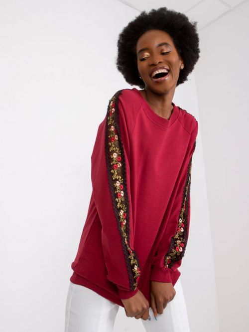 Blúzka-RV-BL-7458.16 bordó S