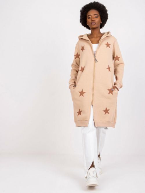 Blúzka-FA-BL-7411.85P-béžová jedna veľkosť