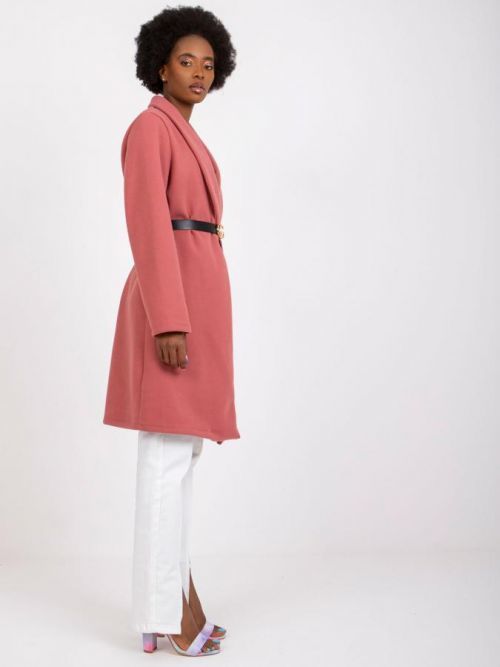 Kabát-DHJ-PL-2861.91-tmavo ružová jedna veľkosť