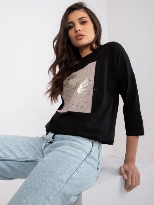 Blúzka-RV-BZ-7511.33P-čierna S / M