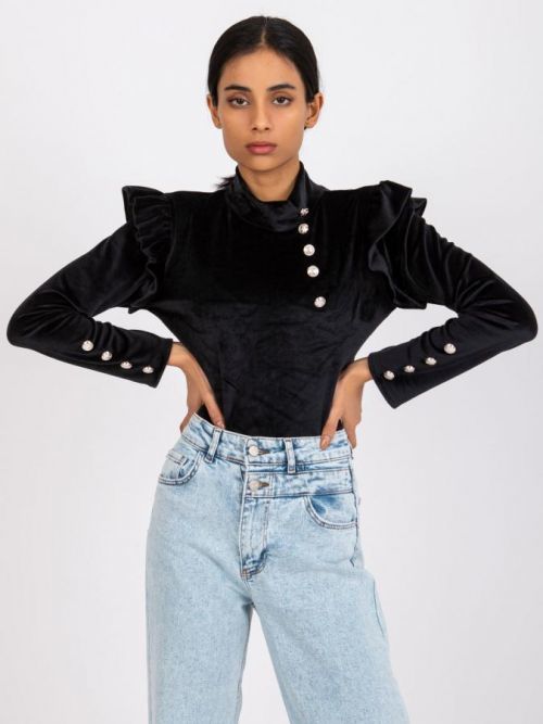 Blúzka-DHJ-BZ-6533A.44P-čierna jedna veľkosť