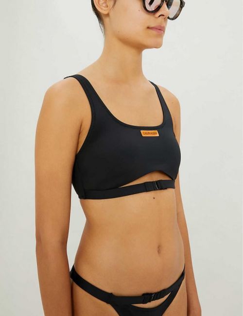 Vrchný diel plaviek KW0KW01792 - BEH čierna - Calvin Klein S čierna