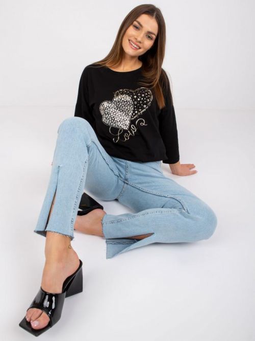 Blúzka-RV-BZ-7545.42P-čierna S / M