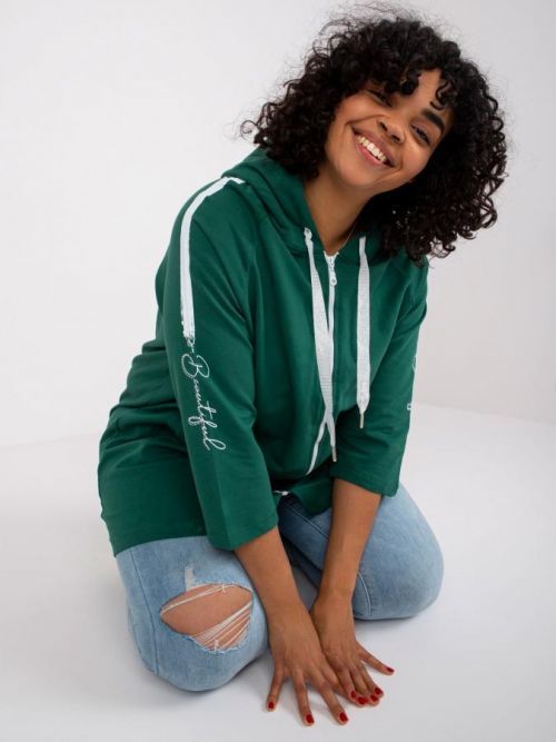 Bluza-RV-BL-6796.86-ciemny zielony jedna veľkosť