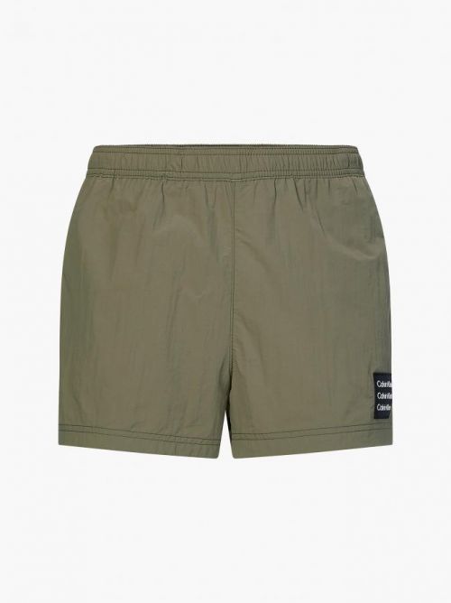 Plavkové šortky KM0KM00711 - MSP - Kaki - Calvin Klein L khaki