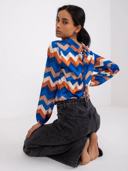 Blúzka-DHJ-BZ-12311.49P-tmavo modrá jedna veľkosť