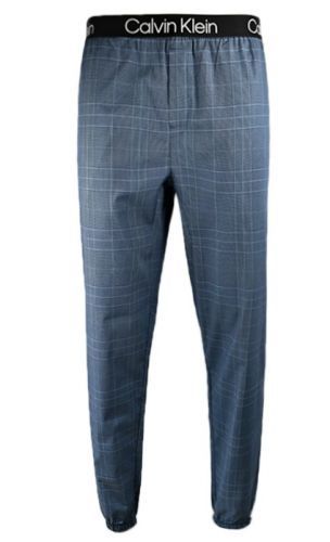 Pánske jogger nohavice - NM2182E - V7G - modrá - Calvin Klein M blue-karo
