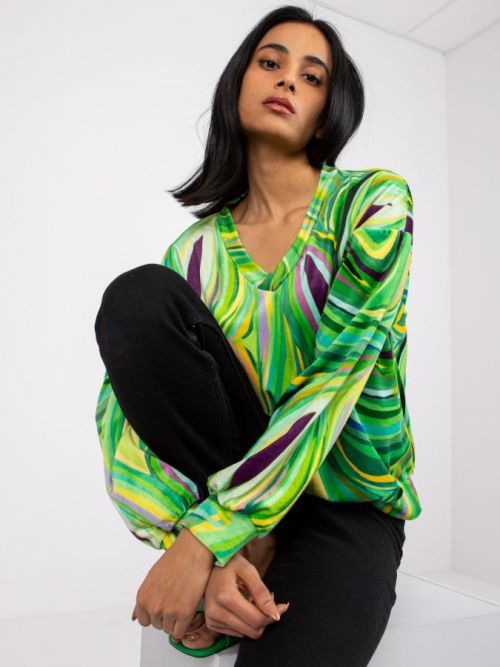 Blúzka-DHJ-BZ-6033.21P-zelená jedna veľkosť