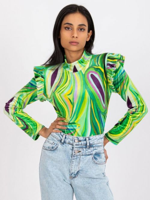 Blúzka-DHJ-BZ-6533C.90-zelená jedna veľkosť