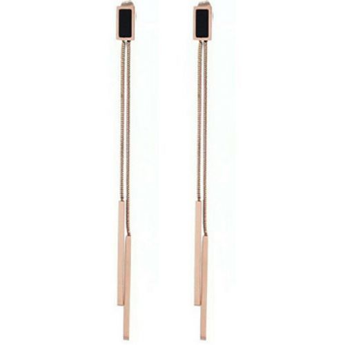 Troli Výrazné dlhé bronzové náušnice