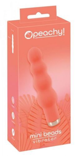 peachy! mini beads - cordless beaded vibrator (peach)