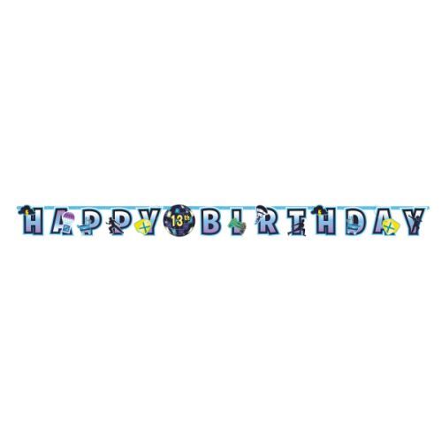 Amscan Banner Happy Birthday - Royal Battle