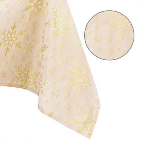 Ubrus AmeliaHome White Christmas zlatý