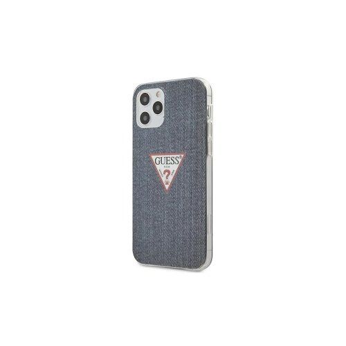 Guess case for iPhone 12 Pro Max 6,7" GUHCP12LPCUJULDB dark blue hard case Triangle Collection