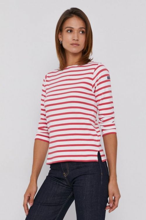 Bavlnené tričko s dlhým rukávom Polo Ralph Lauren biela farba