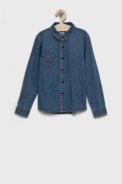 Detská riflová košeľa Pepe Jeans