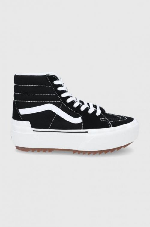 Tenisky Vans Ua Sk8-hi Stacked dámske, čierna farba