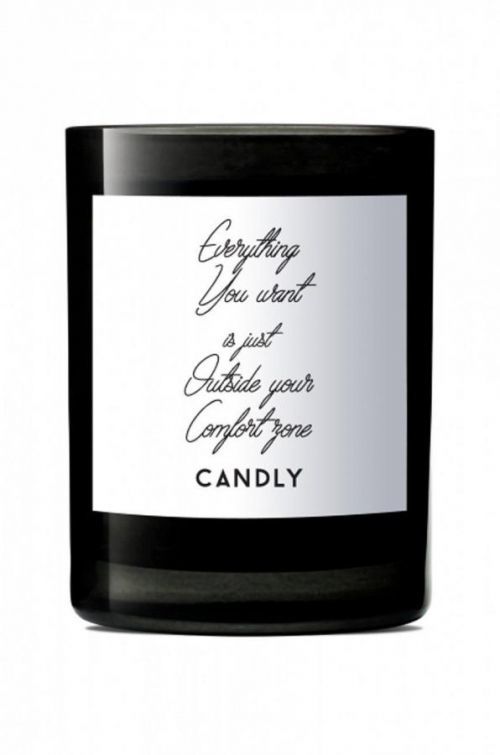 Candly - Voňavá sójová sviečka Everything you want is just outside your comfort zone