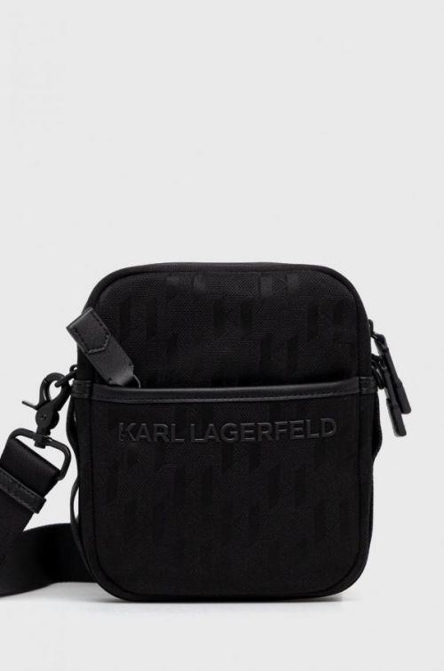 Malá taška Karl Lagerfeld čierna farba