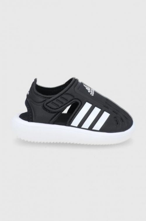 Detské sandále adidas čierna farba