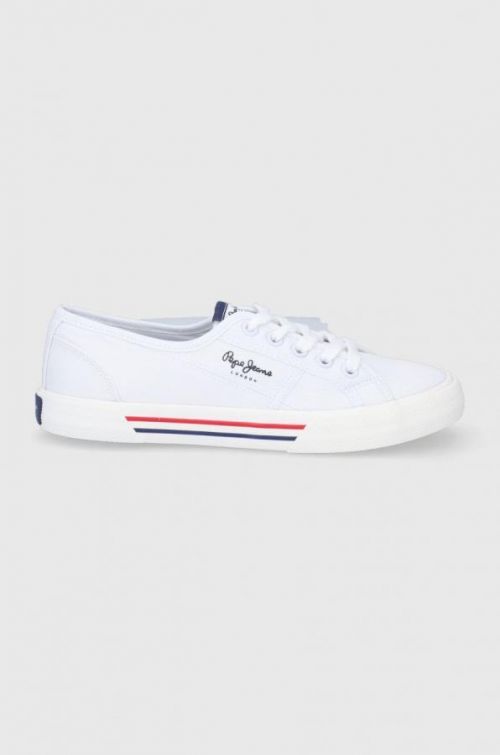 Tenisky Pepe Jeans Brady W Basic dámske, biela farba