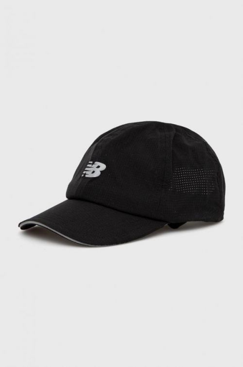 Čiapka New Balance čierna farba, s potlačou
