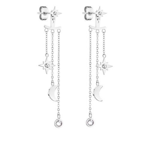 Tamaris Nadčasové oceľové náušnice so zirkónmi 2v1 TJ-0104-E-50