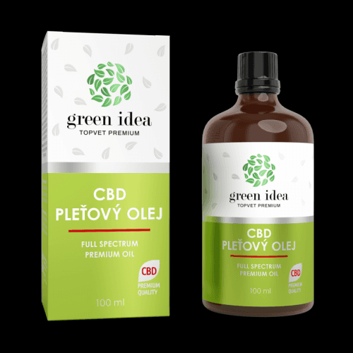 TOPVET CBD pleťový olej 100 ml