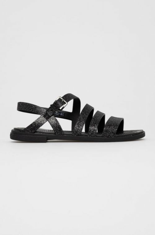 Sandále Crocs dámske, čierna farba