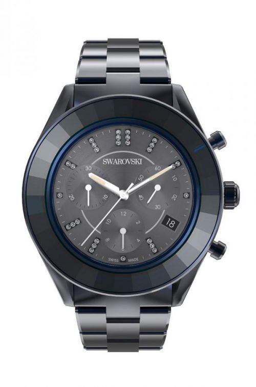 Hodinky Swarovski dámske, tmavomodrá farba