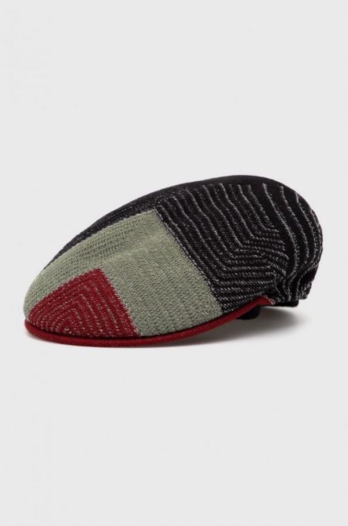 Čiapka s prímesou vlny Kangol čierna farba