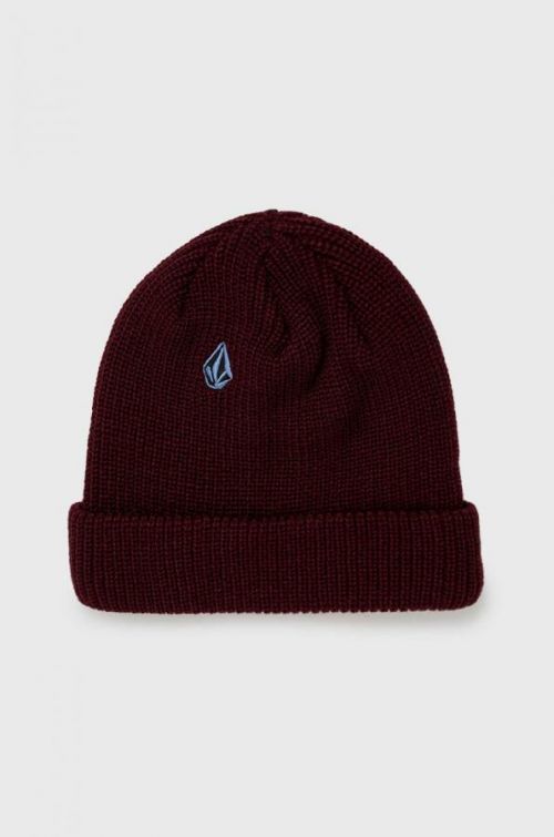 Čiapka Volcom hnedá farba