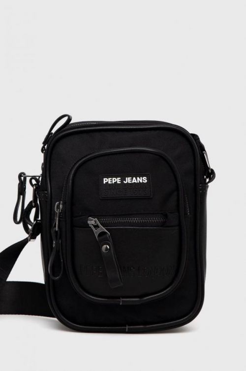 Malá taška Pepe Jeans čierna farba