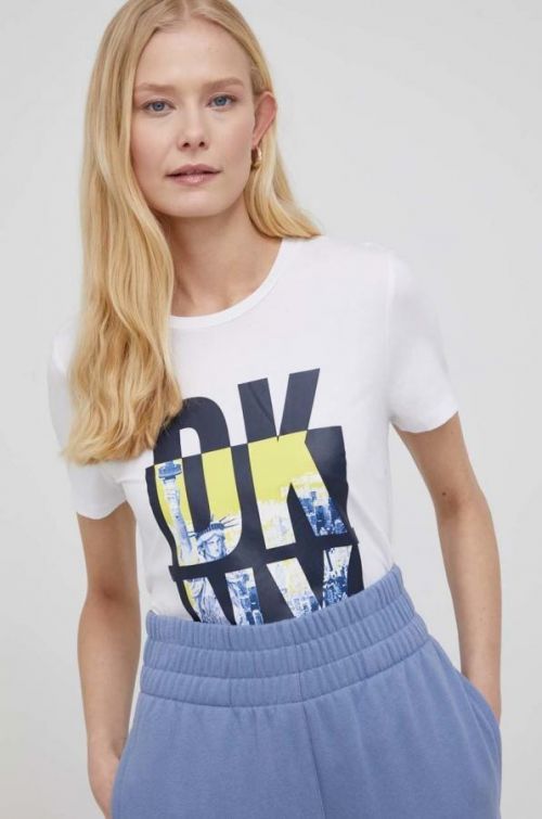 Tričko Dkny dámsky, biela farba,