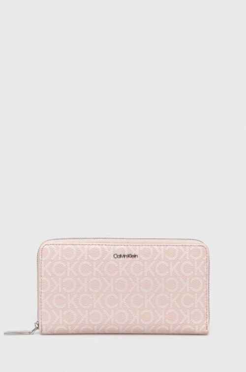 Peňaženka Calvin Klein dámsky, ružová farba