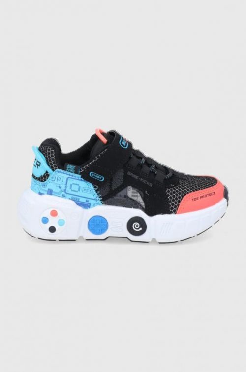 Detské topánky Skechers čierna farba