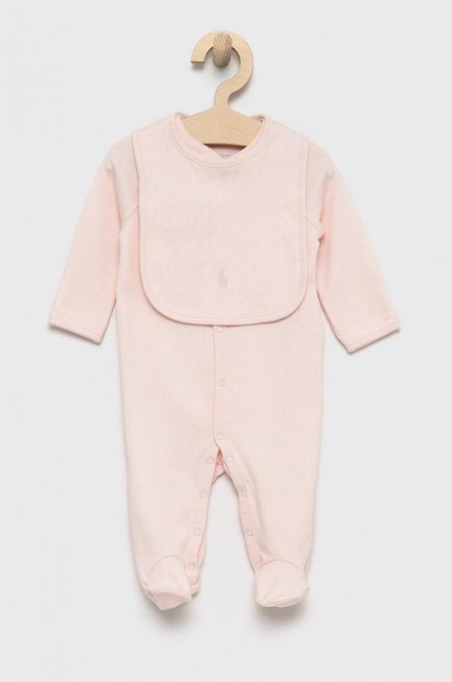 Sada pre bábätká Polo Ralph Lauren ružová farba