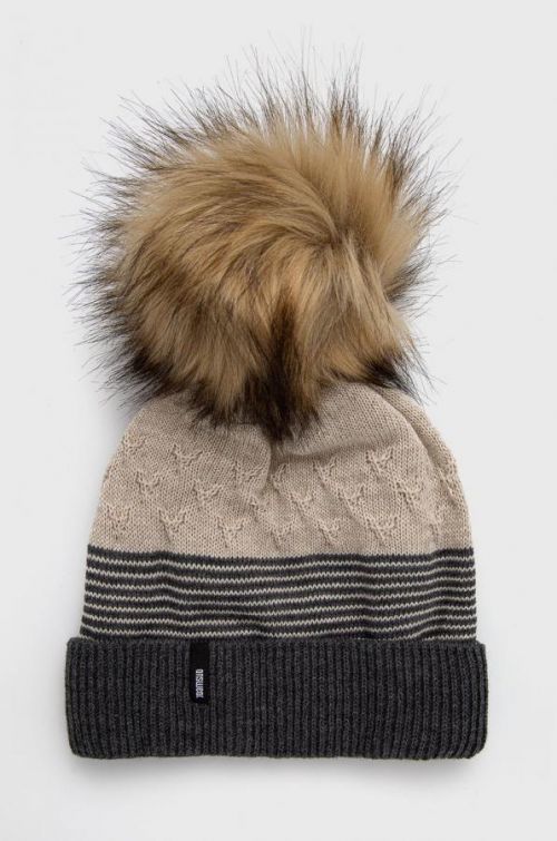 Čiapka Answear Lab šedá farba, z tenkej pleteniny