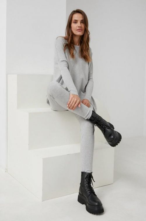 Súprava Answear Lab dámsky, šedá farba