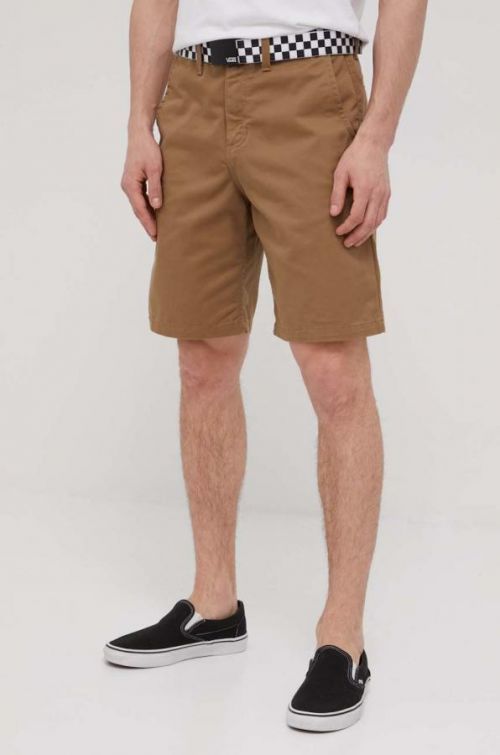 Šortky Vans pánske, hnedá farba,