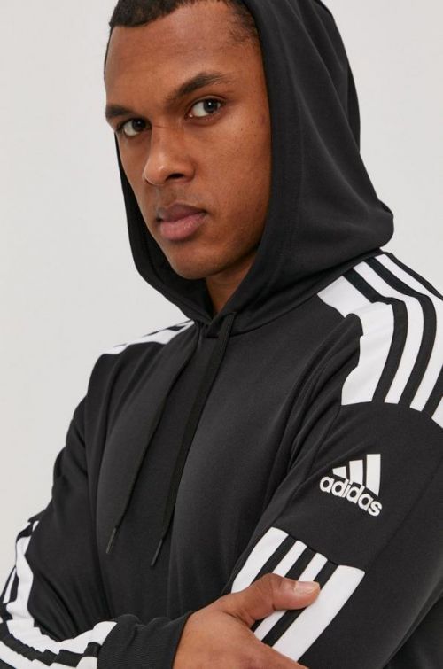 Mikina adidas Performance pánska, čierna farba, jednofarebná