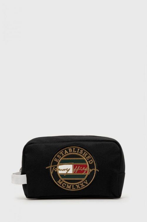 Kozmetická taška Tommy Hilfiger čierna farba