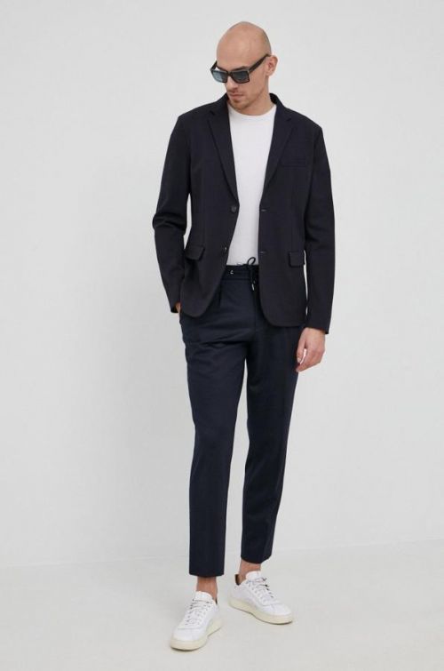 Sako Emporio Armani pánske, tmavomodrá farba