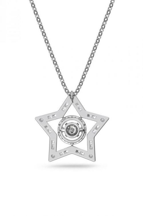 Náhrdelník Swarovski strieborná farba
