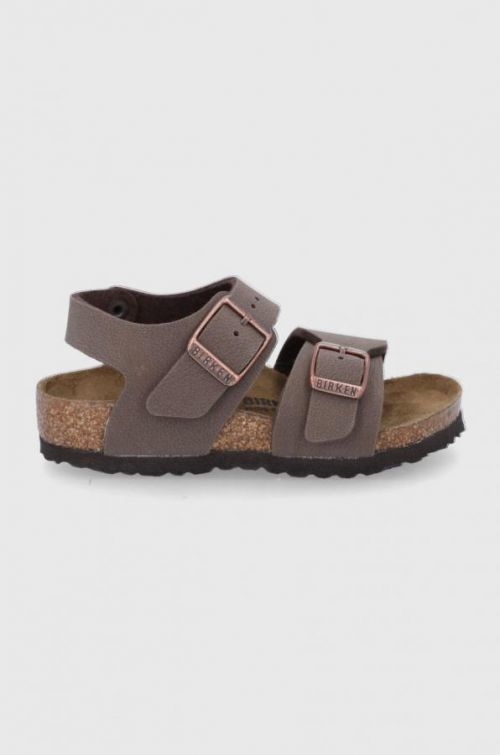 Detské sandále Birkenstock hnedá farba