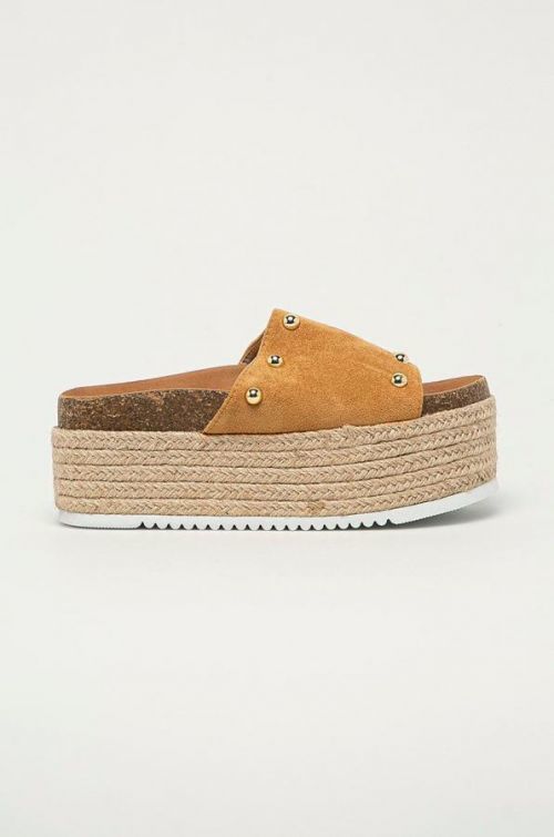 Šľapky Answear Lab dámske, hnedá farba