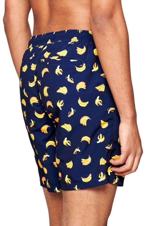 Plavkové šortky Happy Socks tmavomodrá farba