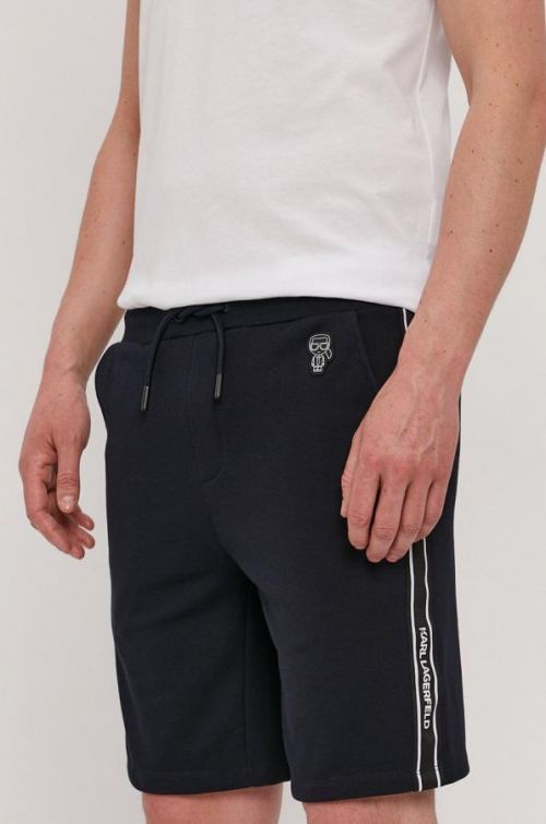 Šortky Karl Lagerfeld pánske, tmavomodrá farba